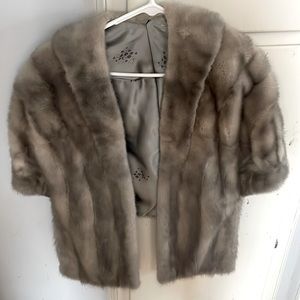 Real mink Shaw size medium